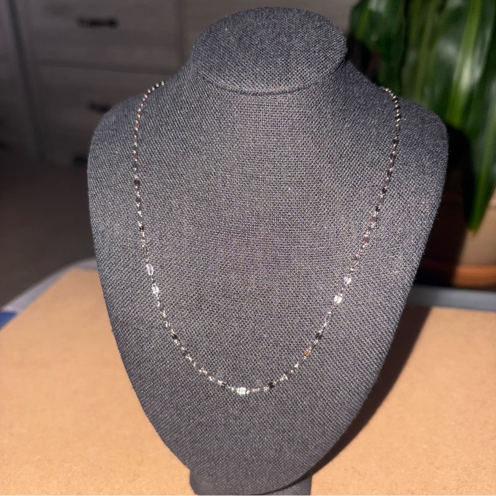 16” Silver Figaro Chain Necklace | Stainless Steel